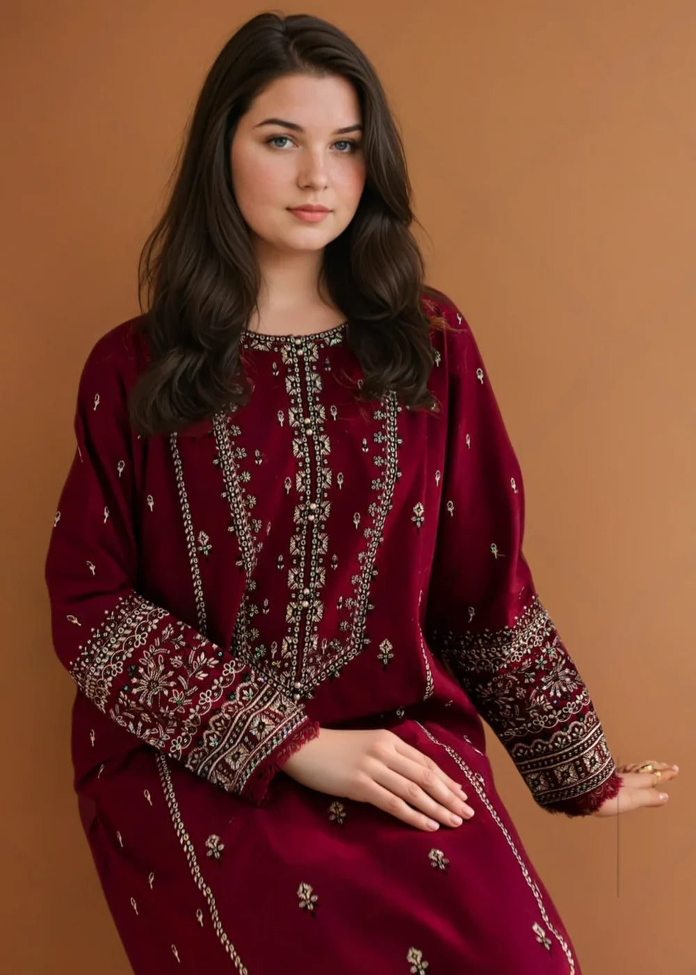 Roohi Embroidered - 2 Pieces - Stitched - Chaudhary Arts