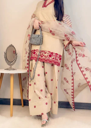 Farshi Shalwar Glamour Bloom - Aster