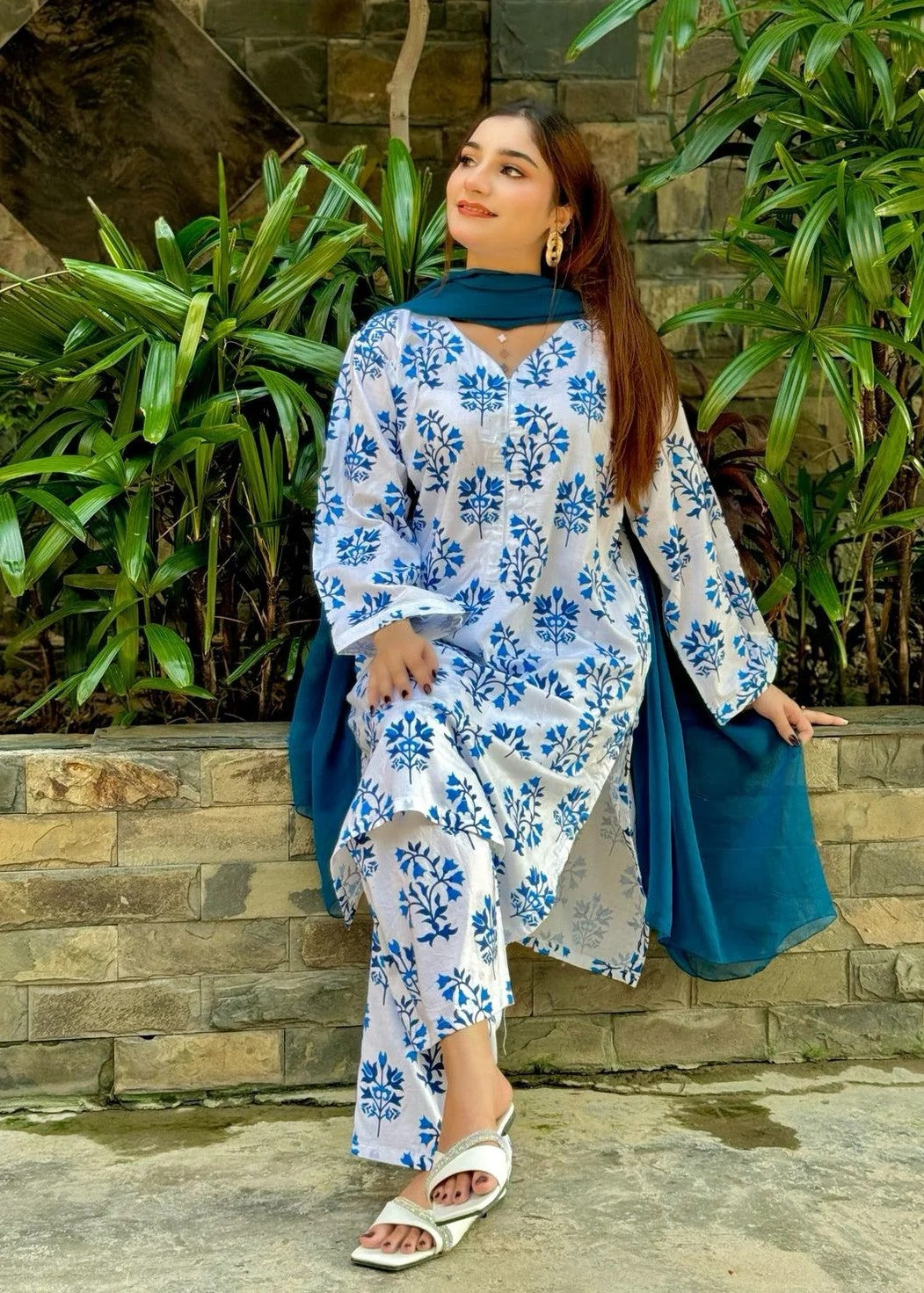 Jasmine Printed 2pcs - Chaudhary Arts
