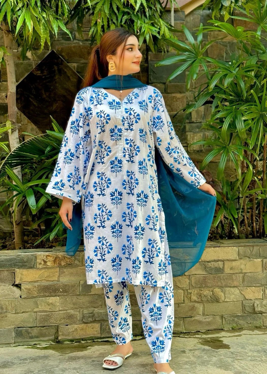 Jasmine Printed 2pcs - Chaudhary Arts