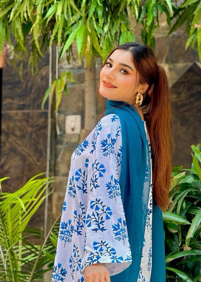 Jasmine Printed 2pcs - Chaudhary Arts
