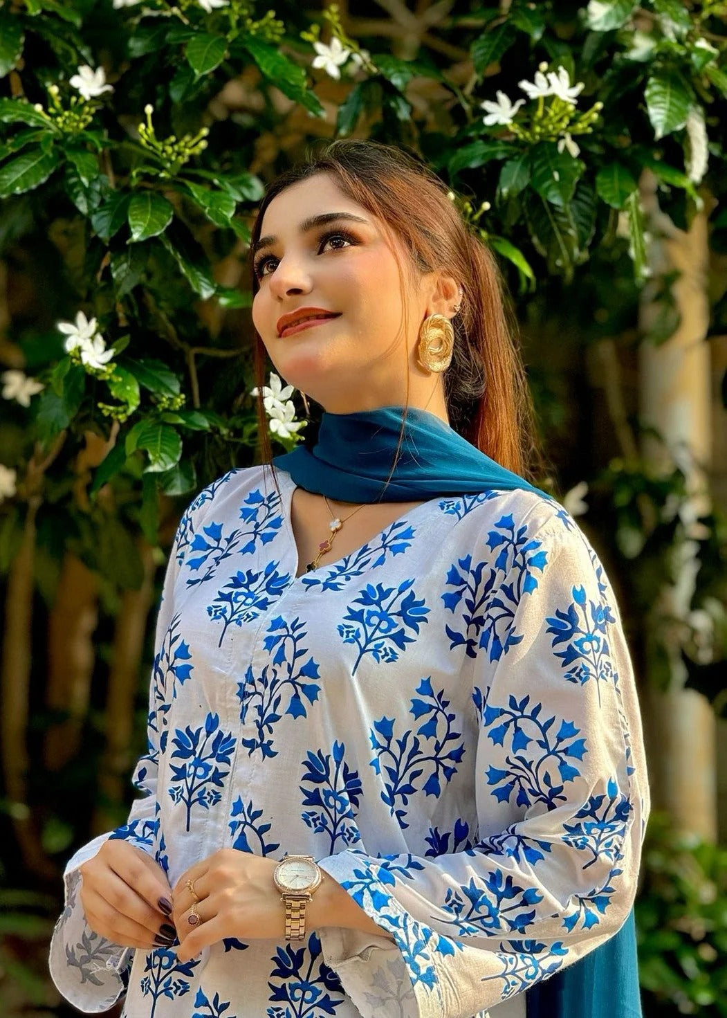 Jasmine Printed 2pcs - Chaudhary Arts