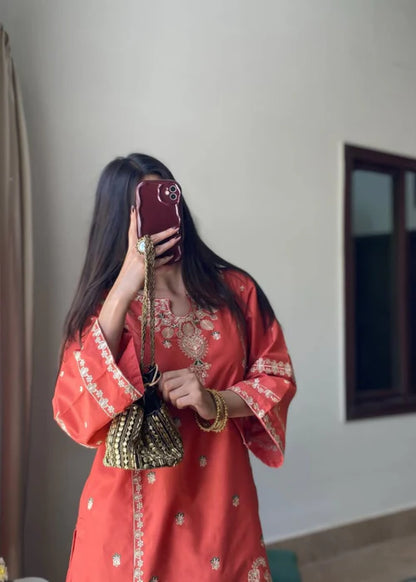 JANNAT LAWN FARSHI 2PC - Tehzeeb Libas