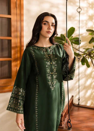 OLIVE BLOOM LAWN EMBROIDERY 2 PIECE SUIT - Shehroz Fashion