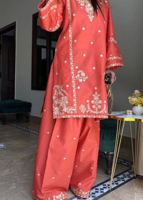 JANNAT LAWN FARSHI 2PC - Tehzeeb Libas