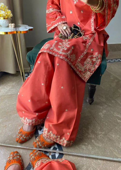 JANNAT LAWN FARSHI 2PC - Tehzeeb Libas