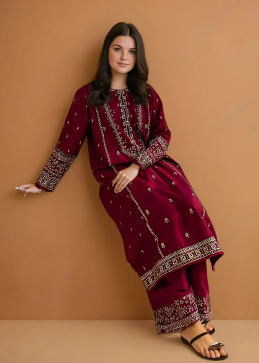 Roohi Embroidered - 2 Pieces - Stitched - Chaudhary Arts