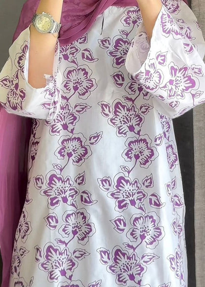 Bloom - 2 Pieces - Purple - Chaudhary Arts