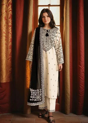 Arfa Embroidered (stitched) - 3 pieces - Chaudhary Arts