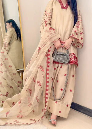 Farshi Shalwar Glamour Bloom - Aster