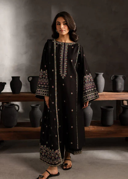 Black Orchid lawn embroidery 3 piece suit - Shehroz Fashion