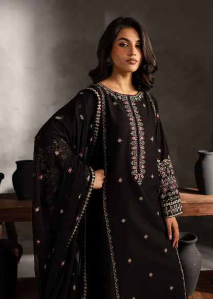 Black Orchid lawn embroidery 3 piece suit - Shehroz Fashion